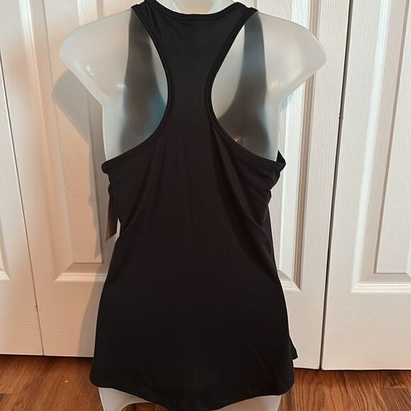 Marika Activewear Black T Back Tank Top Shirt Athleisure Yoga Small S NWT - Picture 4 of 4